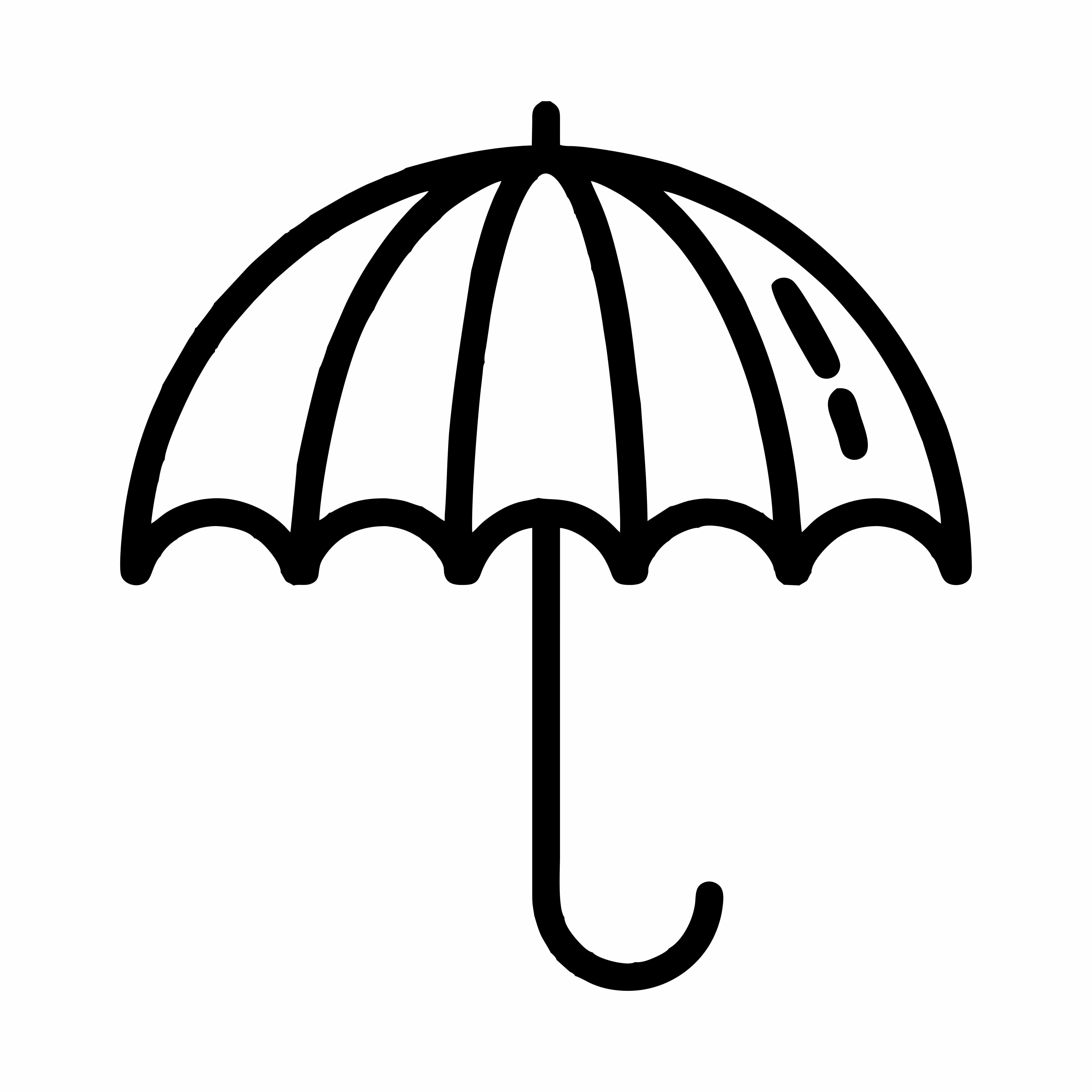 Зонт силуэт